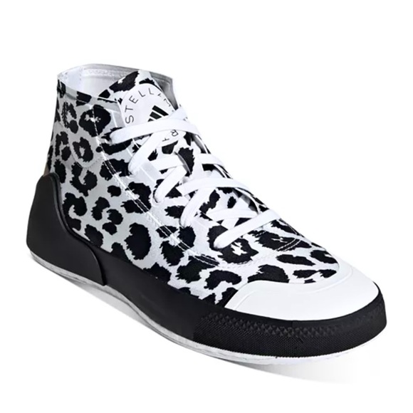 adidas gazelle silver green womens Stella McCartney Platform Black Leopard Animal Print Sneakers 38 8 –  Fashion Reloved